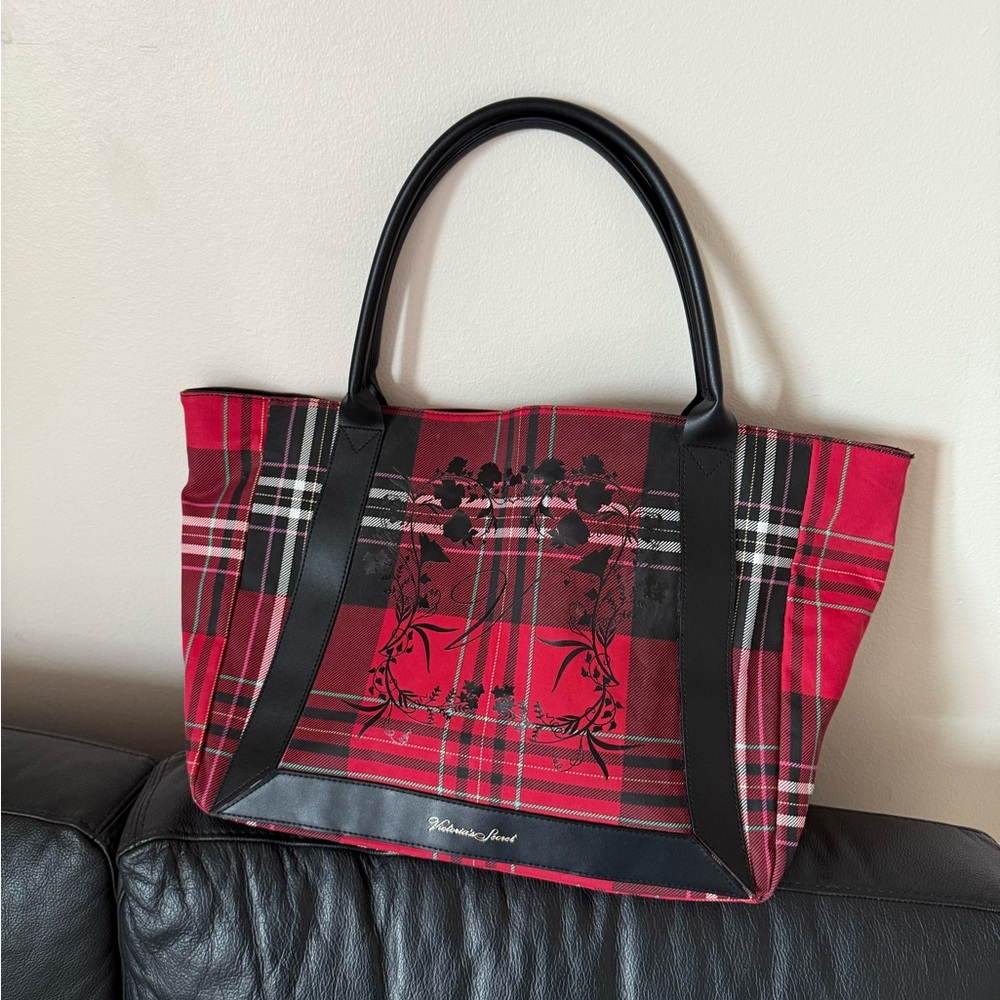 Victoria’s Secret Plaid red Tote Bag